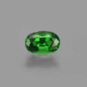Granada tsavorita verde natural 1,02ct, corte oval, VS