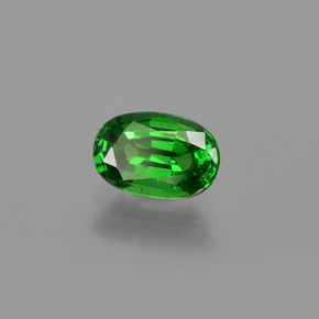 Granada tsavorita verde natural 1,02ct, corte oval, VS