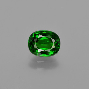 Granada tsavorita verde natural 1,01ct, corte oval, VS