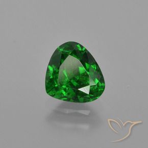 Granada tsavorita verde natural 1,06ct, formato de pêra, VS-SI