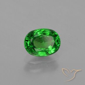 Granada Tsavorita Verde médio Natural 0.99ct, oval, VS-SI
