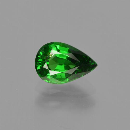 Granada Tsavorita Floresta Verde Brilhante Natural 0.96ct, Formato de pêra, SI