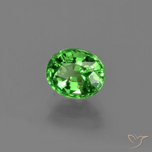 Granada Tsavorita verde elétrico Natural 1.04ct, oval, VS