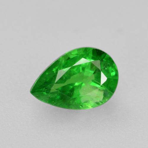 Granada Tsavorita Verde claro Natural 0.46ct, Formato de pêra, VS
