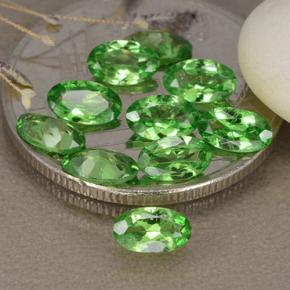 Pedras preciosas de granada tsavorita verde natural de 2,27 ct, corte oval, VS
