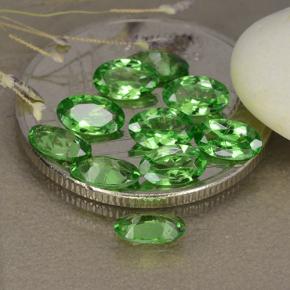 Pedras preciosas de granada tsavorita verde natural de 2,27 ct, corte oval, VS