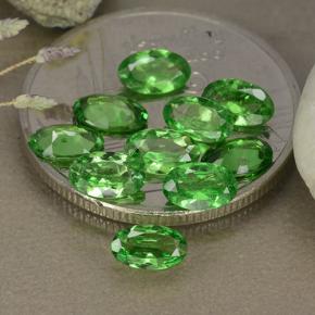Pedras preciosas de Granada Tsavorita Verde claro natural de 2.23 ct, Corte Oval, VS
