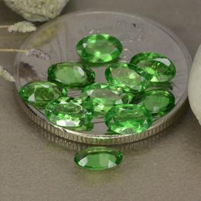 Pedras preciosas de Granada Tsavorita Verde claro natural de 2.23 ct, Corte Oval, VS