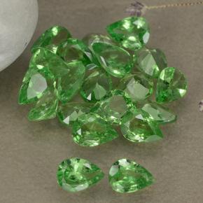 Pedras preciosas de granada tsavorita verde natural de 2,99 ct, formato de pêra, VS