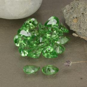 Pedras preciosas de Granada Tsavorita Verde claro natural de 2.97 ct, Formato de pêra, VS