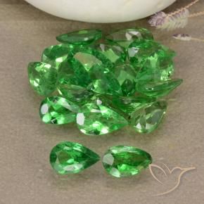 Pedras preciosas de Granada Tsavorita Verde claro natural de 3.47 ct, Formato de pêra, VS