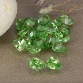 Pedras preciosas de granada tsavorita verde natural de 3,14 ct, formato de pêra, VS
