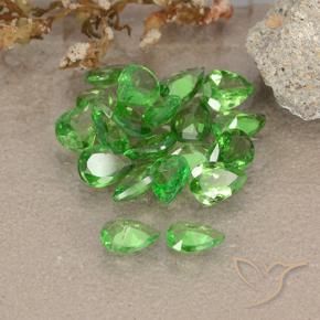 Pedras preciosas de Granada Tsavorita Verde claro natural de 2.46 ct, Formato de pêra, VS