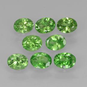 Pedras preciosas de Granada Tsavorita verde vivo natural de 1.80 ct, Corte Oval, VS