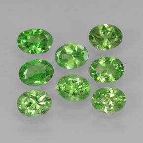 Pedras preciosas de Granada Tsavorita verde vivo natural de 1.80 ct, Corte Oval, VS