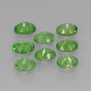 Pedras preciosas de Granada Tsavorita verde vivo natural de 1.80 ct, Corte Oval, VS