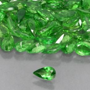 Granada Tsavorita Verde claro Natural 0.20ct, Formato de pêra, VS