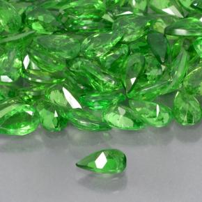 Granada Tsavorita Verde claro Natural 0.20ct, Formato de pêra, VS