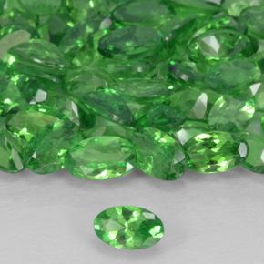 Granada Tsavorita verde elétrico Natural 0.23ct, oval, VS