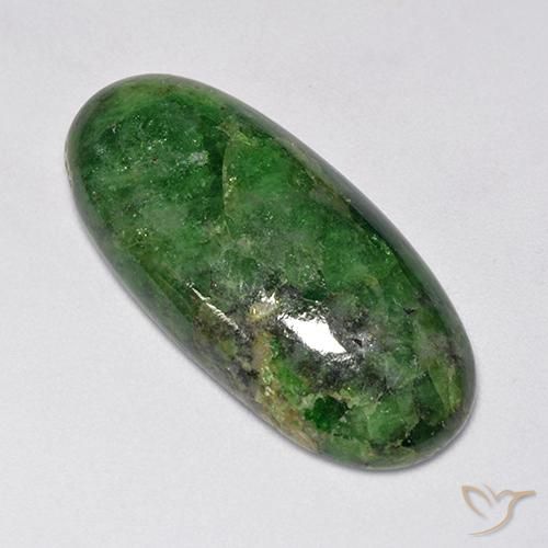 Granada Tsavorita Verde escuro Natural 33.54ct, oval, Opaco