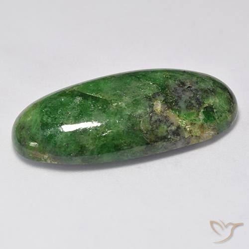 Granada Tsavorita Verde escuro Natural 33.54ct, oval, Opaco