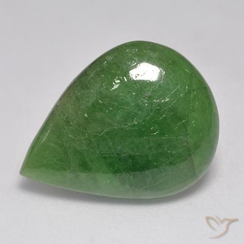 Granada Tsavorita Verde médio Natural 9.99ct, Formato de pêra, Translúcido