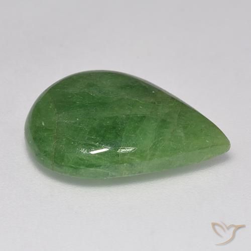 Granada Tsavorita Verde médio Natural 9.99ct, Formato de pêra, Translúcido