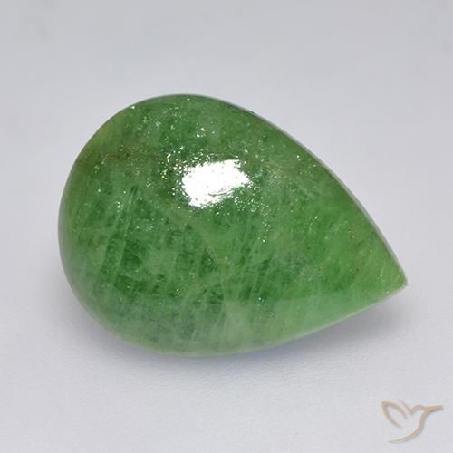 Granada Tsavorita Verde limão Natural 10.24ct, Formato de pêra, Translúcido