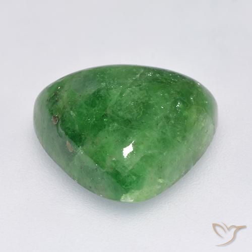Granada Tsavorita Verde Natural 8.51ct, Trilhão, Translúcido