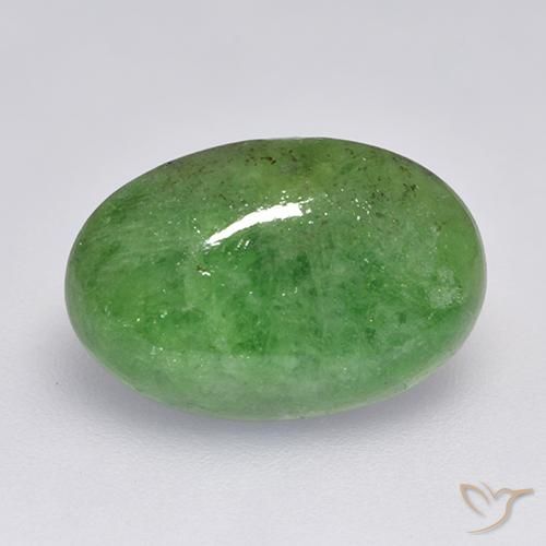 Granada Tsavorita verde escuro Natural 8.01ct, oval, Translúcido