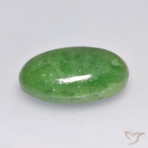 Granada Tsavorita verde escuro Natural 8.01ct, oval, Translúcido