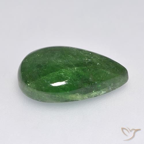Granada Tsavorita Verde médio Natural 10.24ct, Formato de pêra, Translúcido