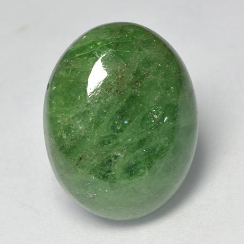 Granada Tsavorita Verde médio Natural 9.63ct, Corte Oval, Translúcido
