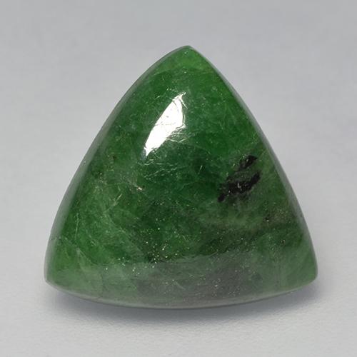 Granada tsavorita verde natural 8,64ct, trillion, translúcido