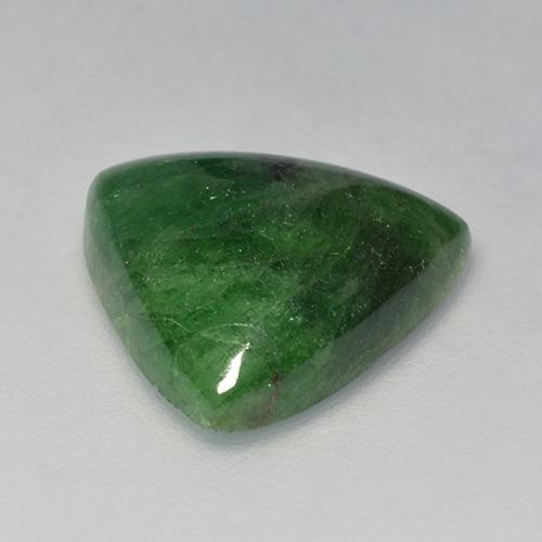 Granada tsavorita verde natural 8,64ct, trillion, translúcido