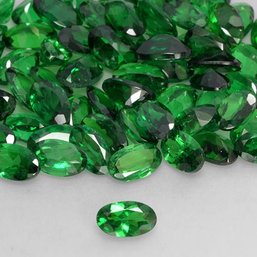 Granada Tsavorita Verde médio Natural 0.23ct, oval, VS