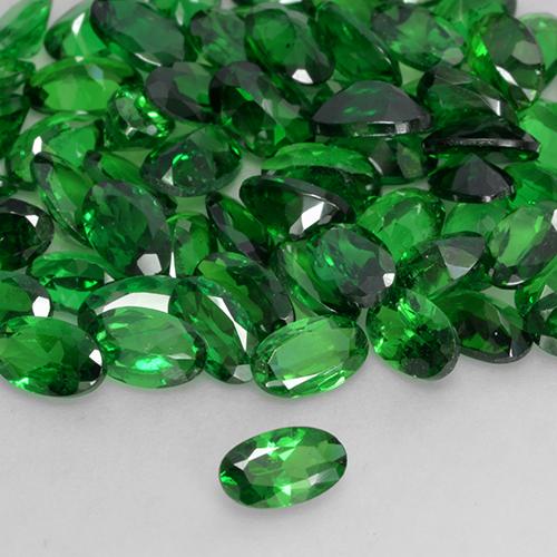 Granada Tsavorita Verde médio Natural 0.23ct, oval, VS