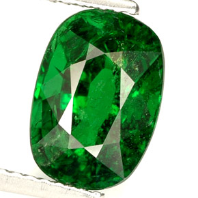Granada tsavorita verde natural 3,97ct, corte oval, SI