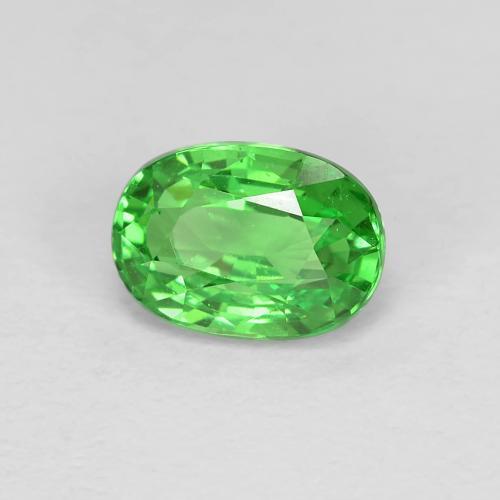 Granada tsavorita verde natural 1,15ct, corte oval, VS
