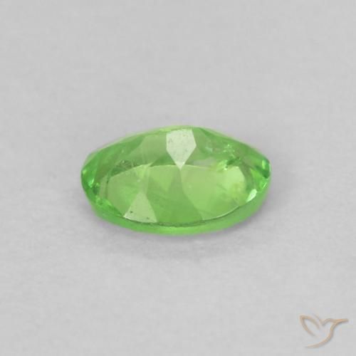Granada tsavorita verde natural 0,20ct, corte oval, VS