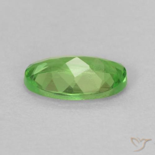 Granada Tsavorita verde vivo Natural 0.24ct, oval, VS