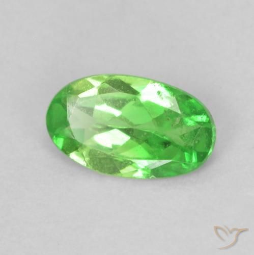 Granada Tsavorita Verde claro Natural 0.22ct, oval, VS