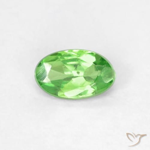 Granada tsavorita verde natural 0,28ct, corte oval, VVS