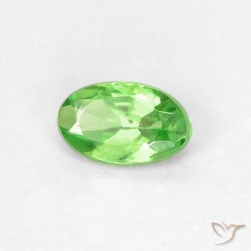 Granada tsavorita verde natural 0,28ct, corte oval, VVS
