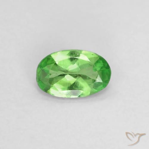 0.21ct Natural Verde claro Granada Tsavorita, oval, VVS