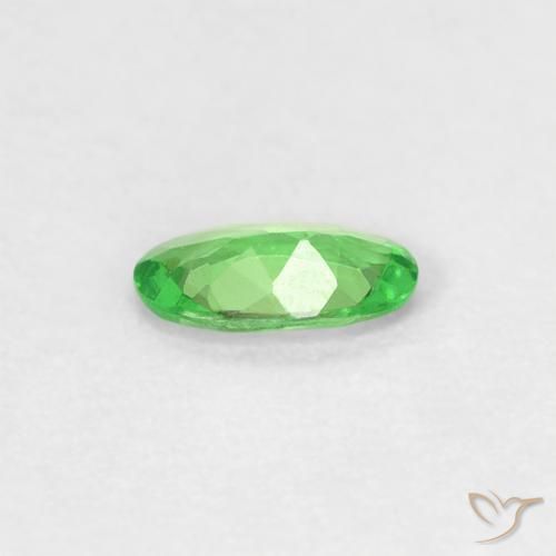 Granada tsavorita verde natural 0,20ct, corte oval, VVS