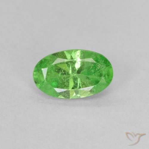 Granada tsavorita verde natural 0,28ct, corte oval, VS