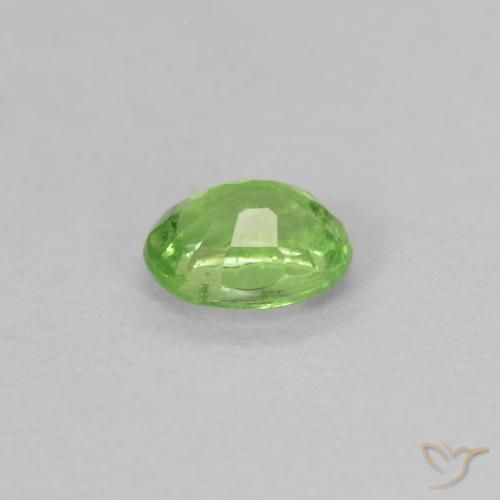 Granada Tsavorita verde vivo Natural 0.22ct, oval, VS