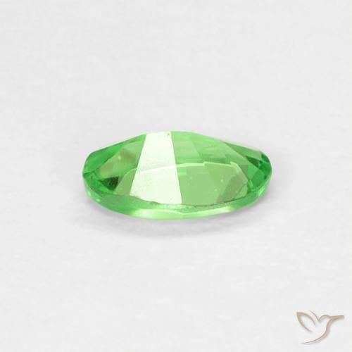 Granada tsavorita verde natural 0,22ct, corte oval, VVS