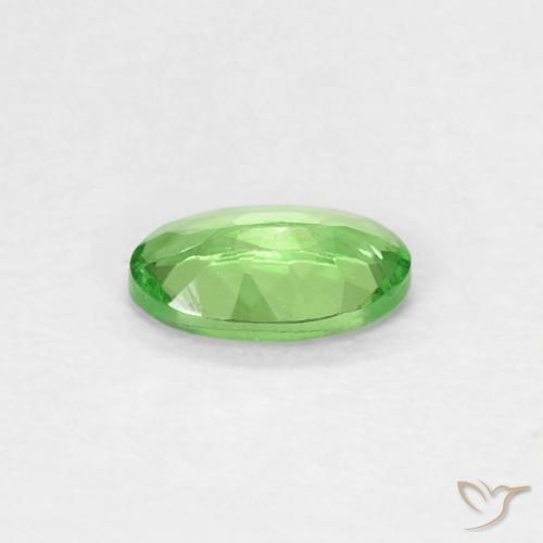 Granada Tsavorita verde vivo Natural 0.25ct, oval, VVS